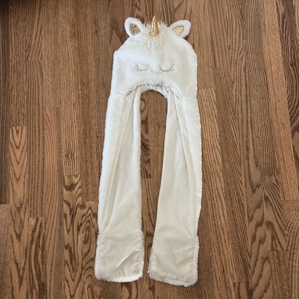 Fuzzy Unicorn Hat/Scarf